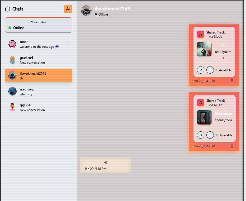 Community and chat demo