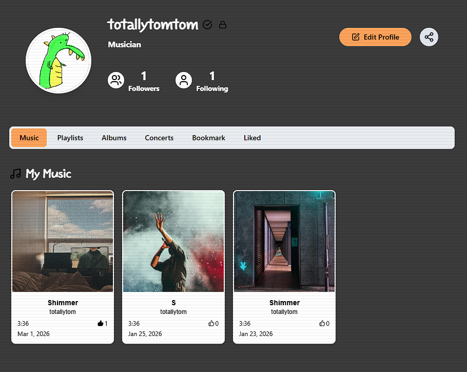 Artist profiles demo